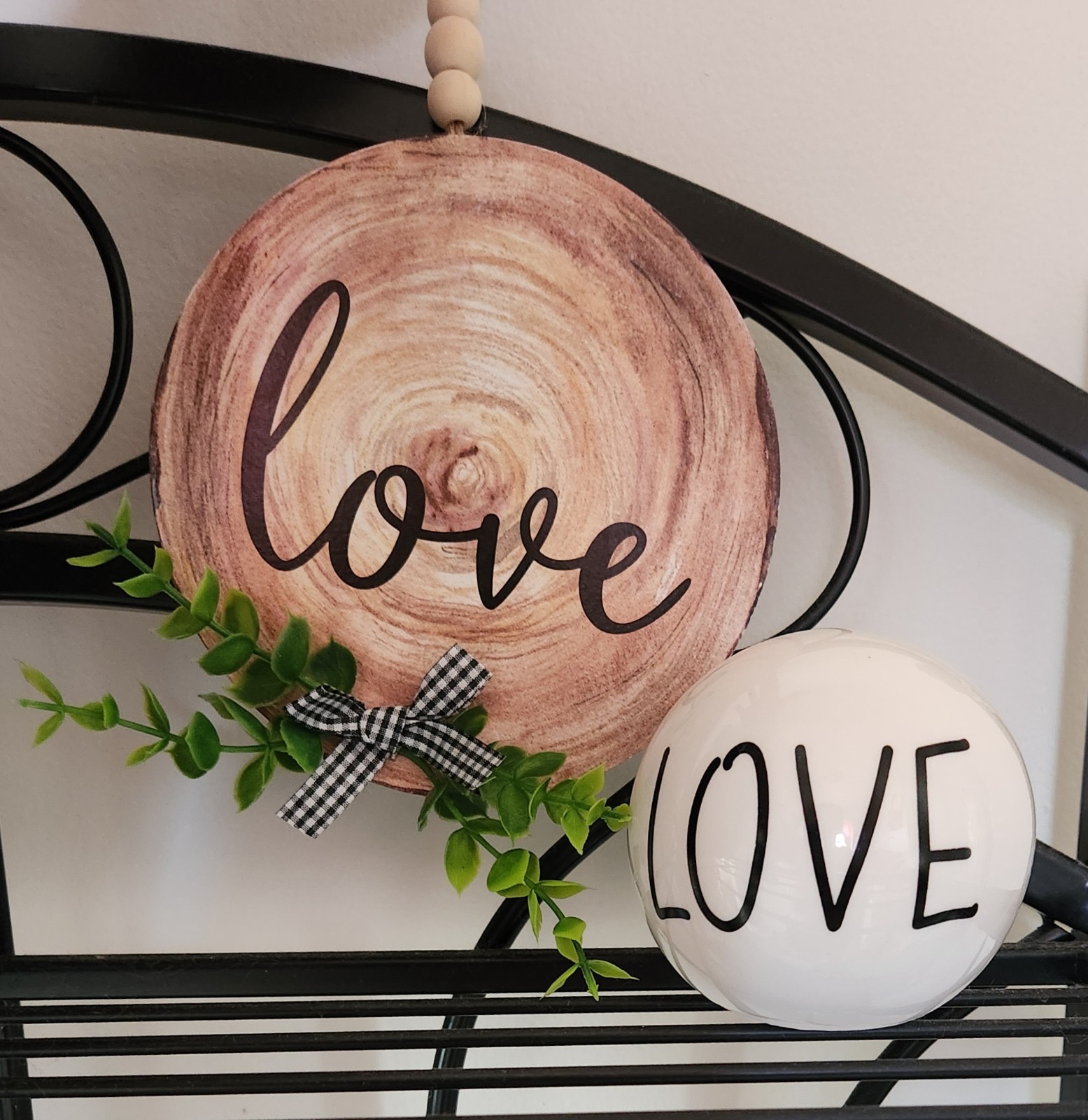 Love Decor, Wooden & Glass