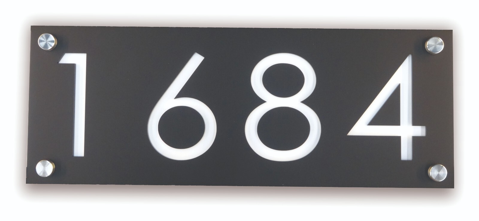 House Address, Modern House Numbers, Acrylic Colors, Business Address Horizontal