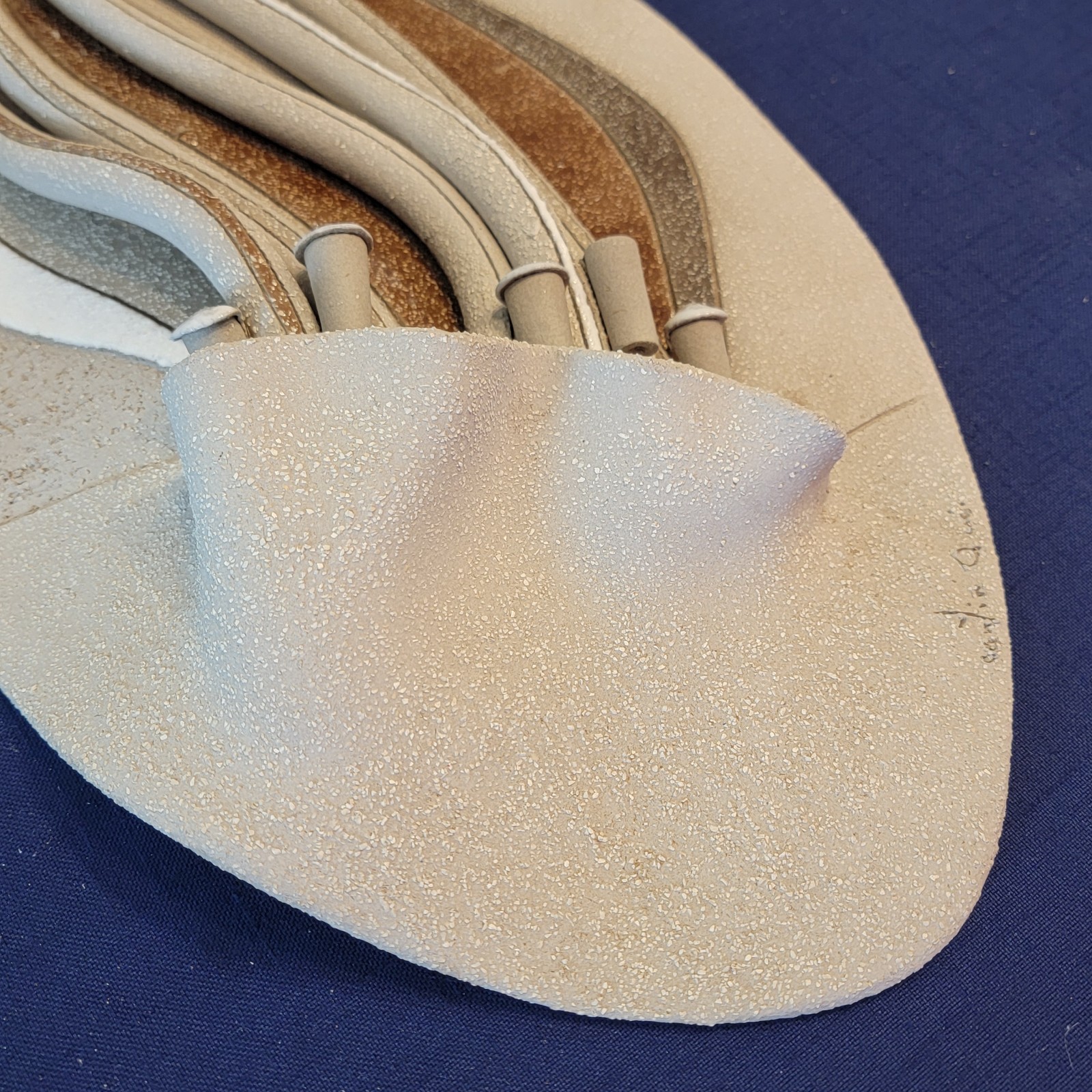 Vintage Signed DENISE CANTIN Pottery Hanging Wall Art Sculpture Abstract Canada