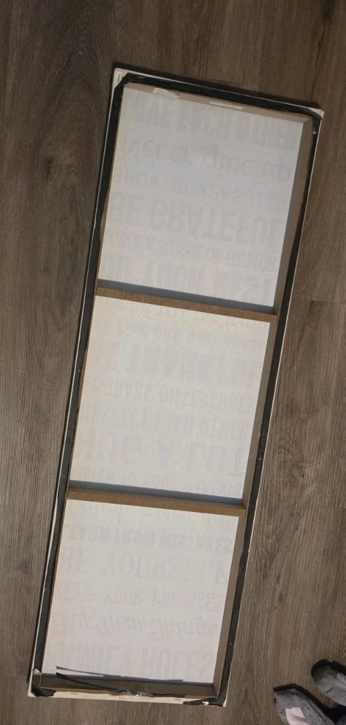 Large Inspirational Family Rules Wood Wall Sign, Beige Black, Hanging