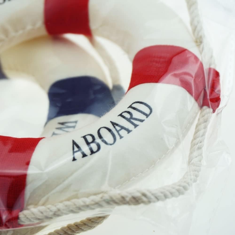 2 PCS Small Welcome Cloth Life Preserver Ring Nautical Wall Life Ring for Med…