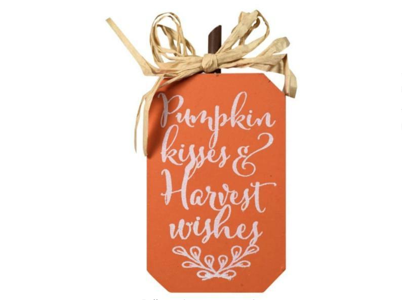 Fall Harvest Autumn Decor Harvest Signs, 3.5 x 6.5 in