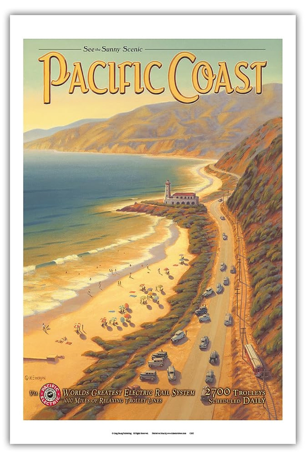 See the Sunny Scenic Pacific Coast California – Pacific Electric (Red Car) – …