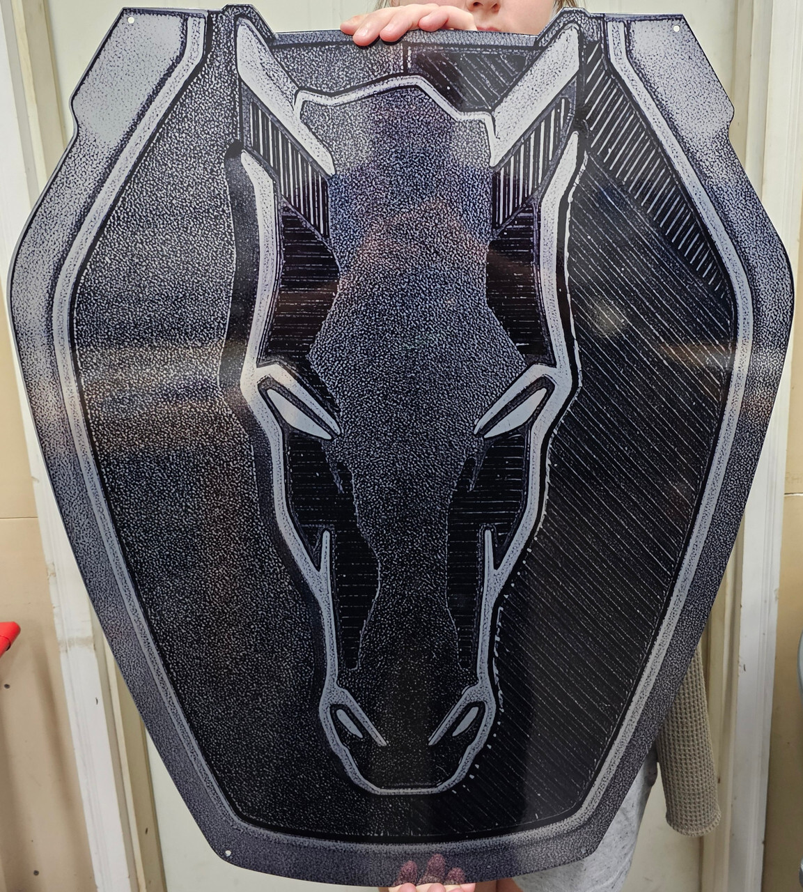 Ford Mustang Dark Horse Badge Steel Sign