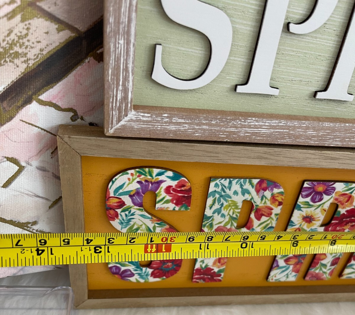 Pioneer Woman Floral Spring & Green Spring Wooden Sign