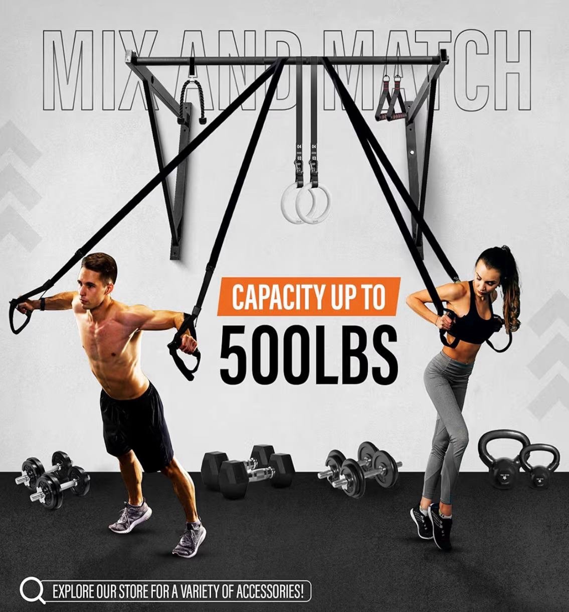 Horizontal Bar On Wall Black Metal Sign