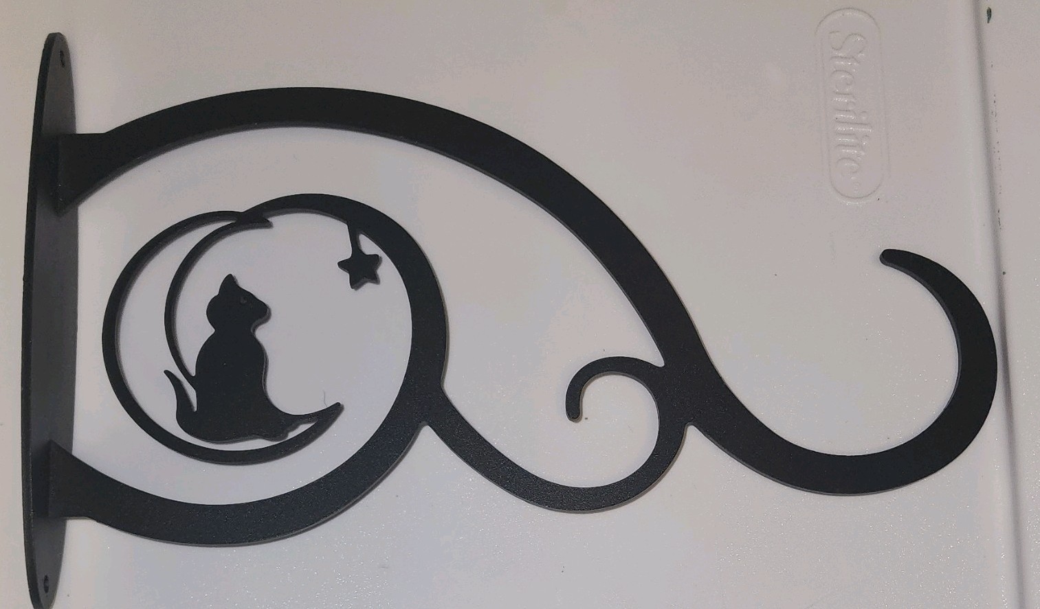 Lofoko 10-in plant hanging bracket cat sitting on moon themed