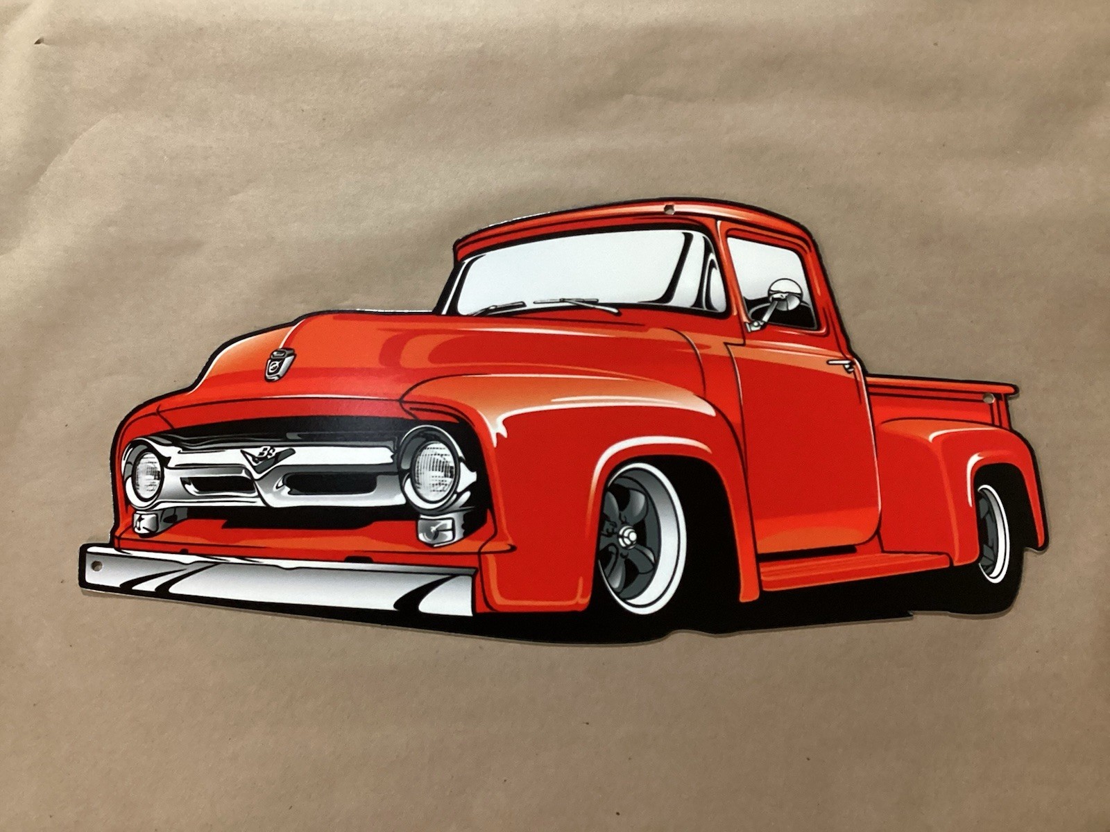 Ford F-100 Truck Metal Sign 19 X 9.5 Made On 20 Gauge Steel USA Made