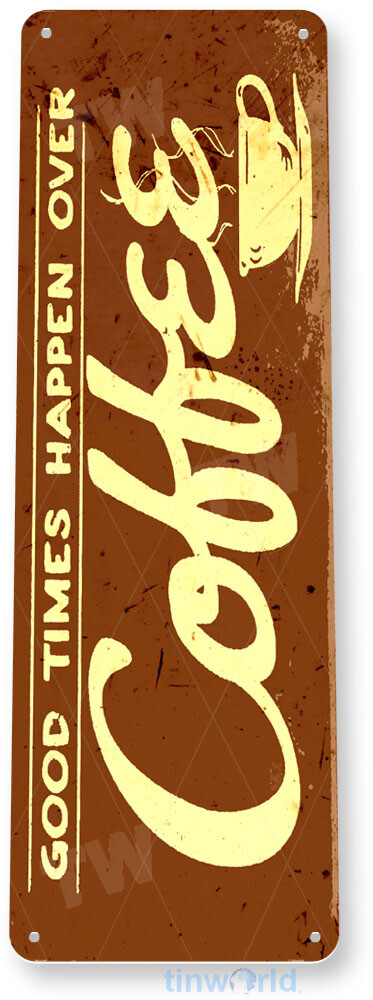 TIN SIGN Good Times Coffee Sign Store Kitchen Cottage Farm Kitchen Café A046