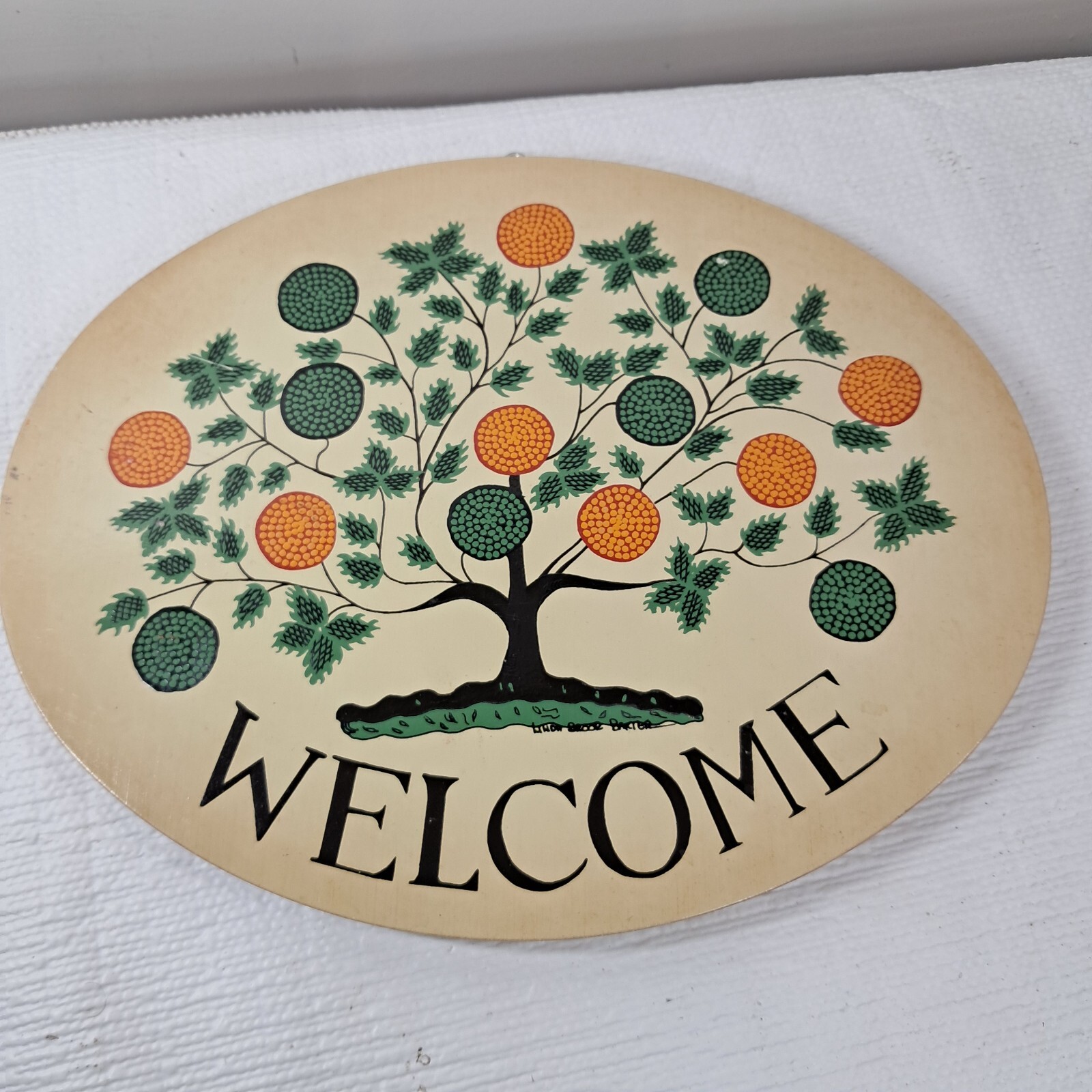 Shaker Tree Of Life Welcome Sign Linda Brooke Baxter Country Art Hannah Cahoon