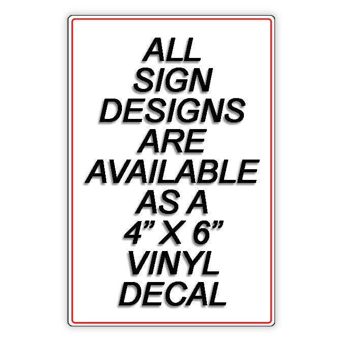 Do Not Block Mailbox Sign / Decal No Parking Warning Towed Vehicle Car Sign /