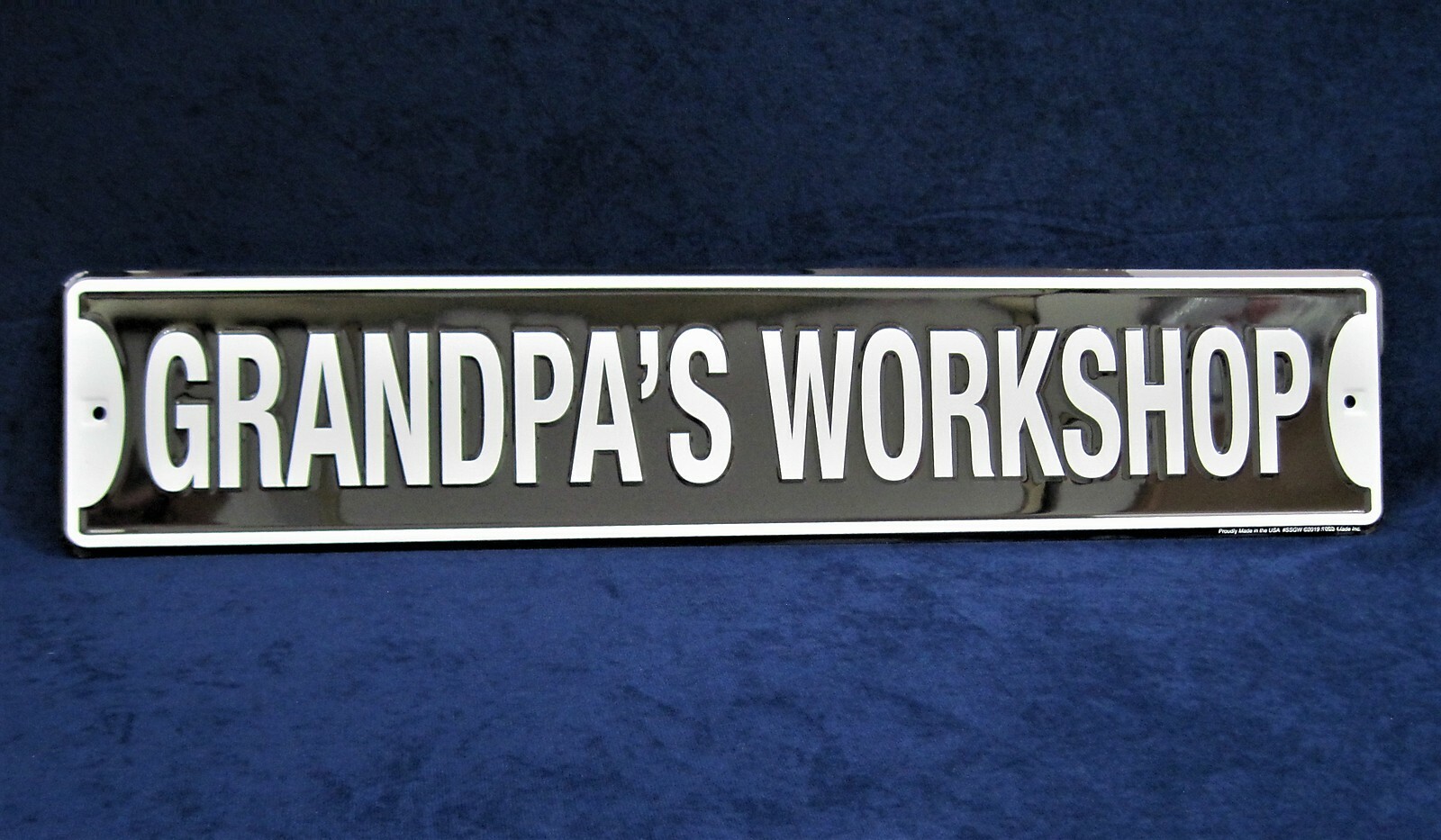 GRANDPA’S WORKSHOP *US MADE* 24″Embossed Metal Street Sign Man Cave Garage Décor