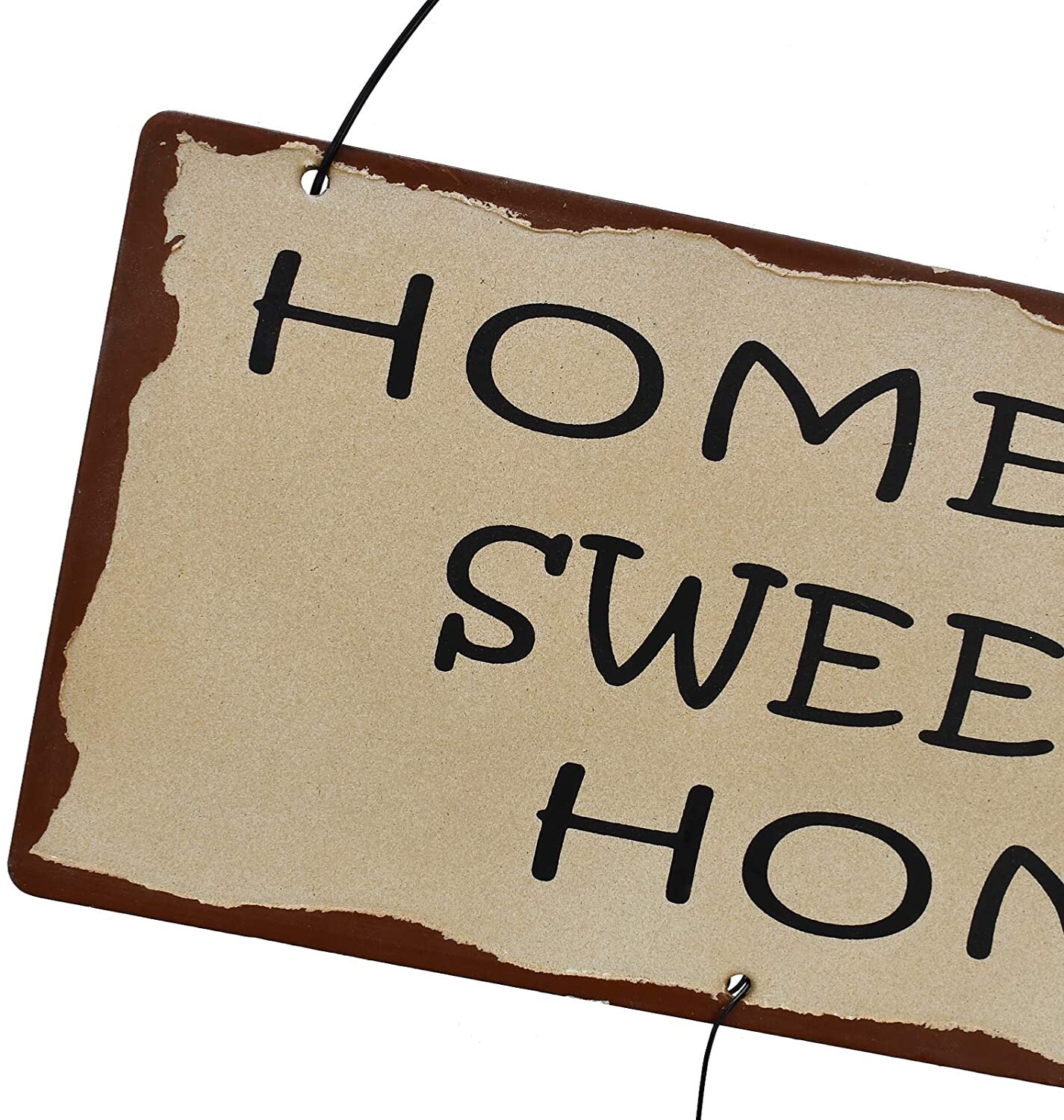 Rustic Metal Home Sweet Home Sign for Home Decor, Decorative Metal Hanging Sign