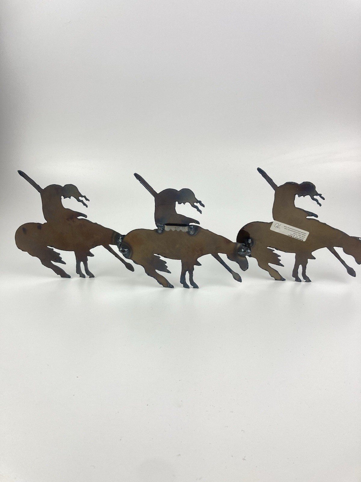 Native American Horses Metal Wall Art Made In Colorado. 16 1/2” X 5 3/4”