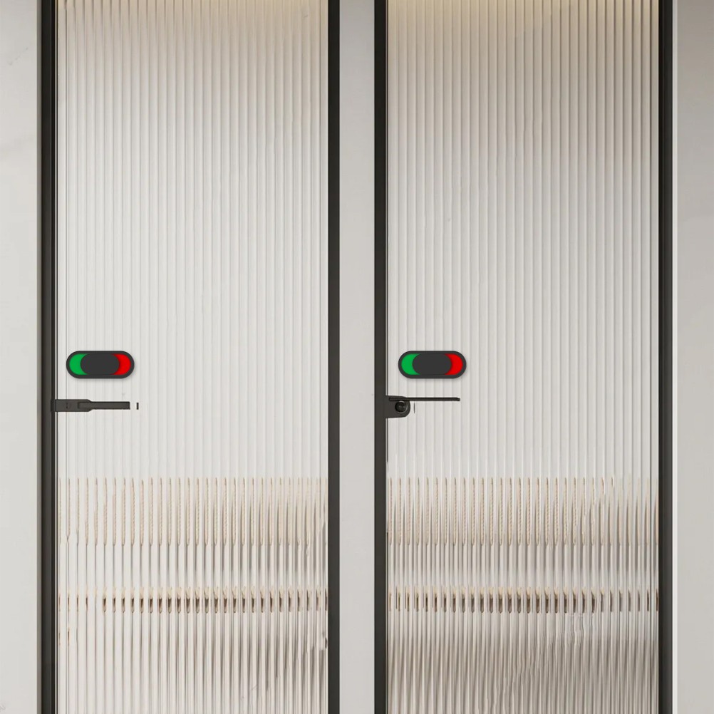 2Pcs Smooth Toilet Door Signboard for Office and Public Bathroom Use