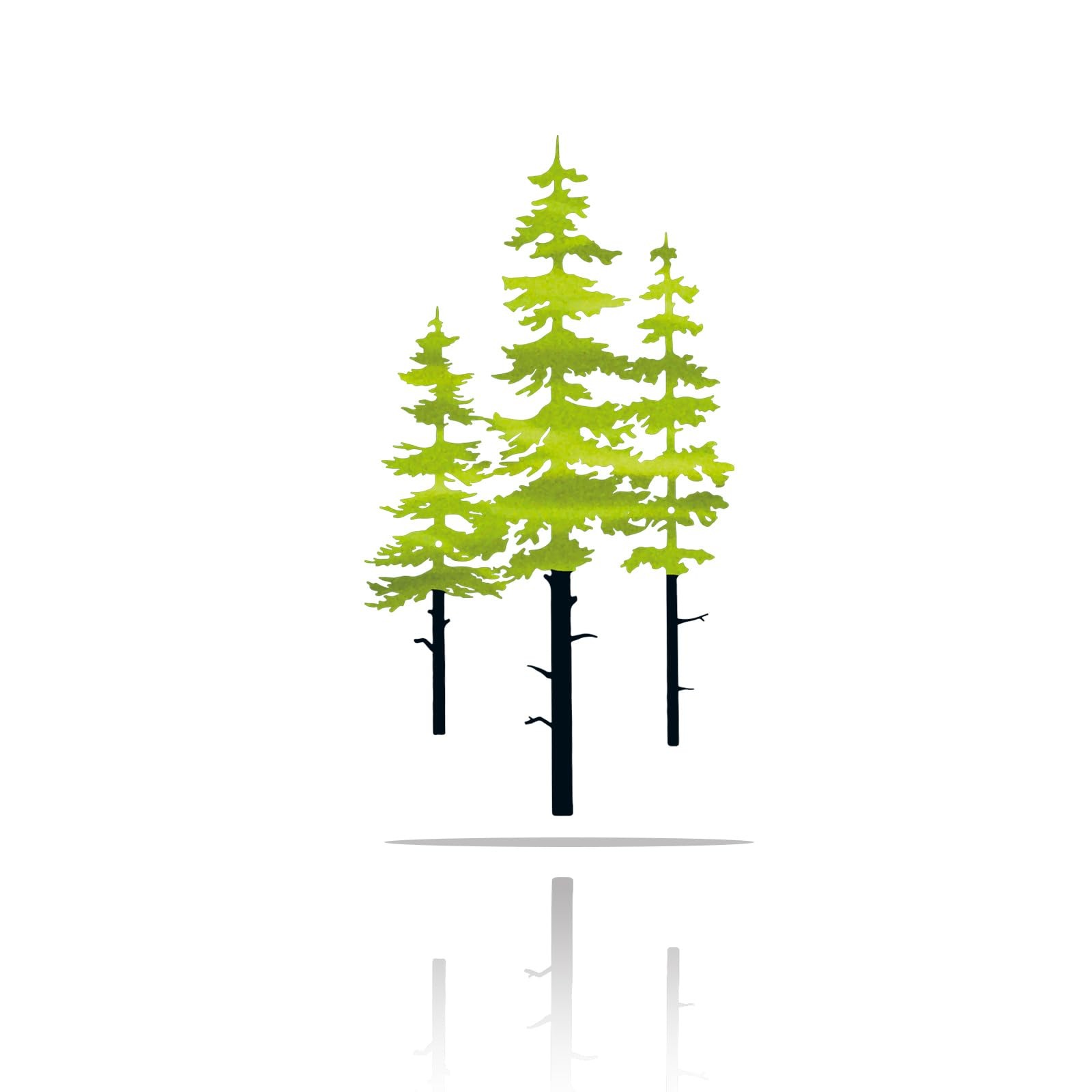 Metal Pine Tree Wall Art Decor for Living Room | Nature Lover Gift