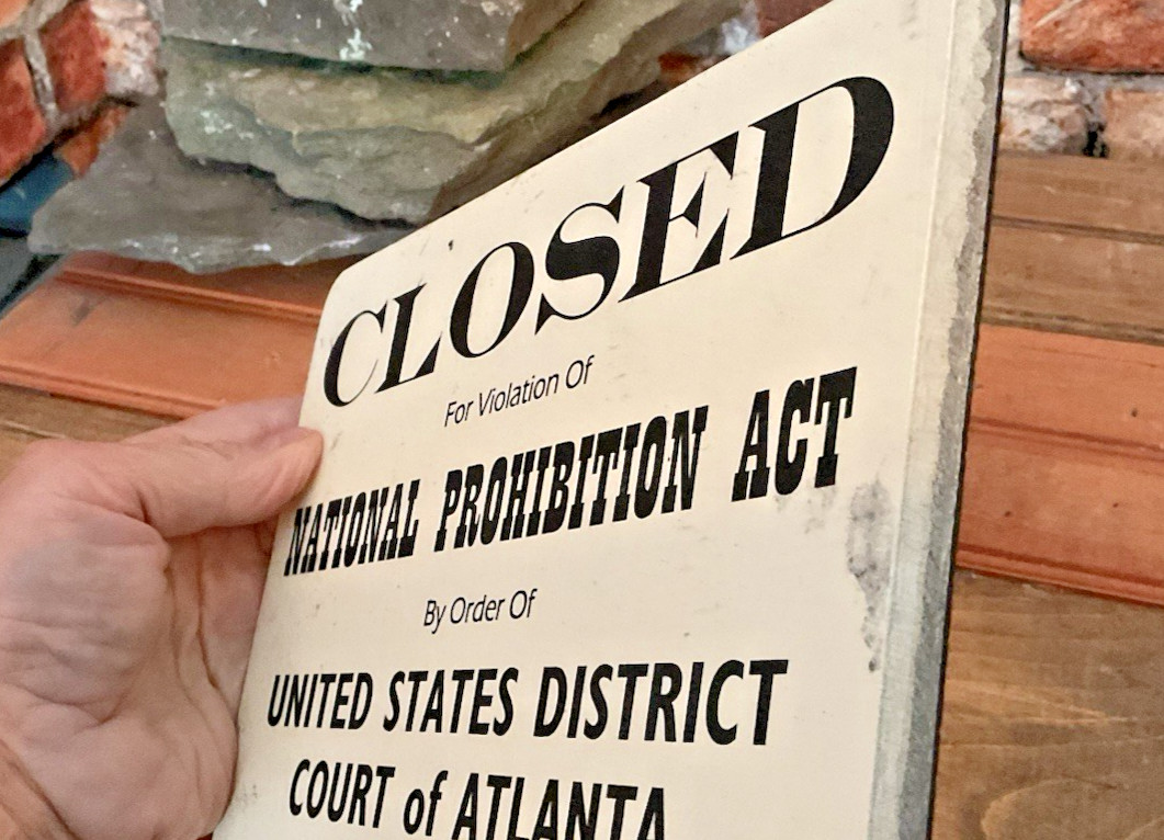 9″x7″ Wood Nostalgic “Closed for Violation of” Plague…Made in USA…Ships Free