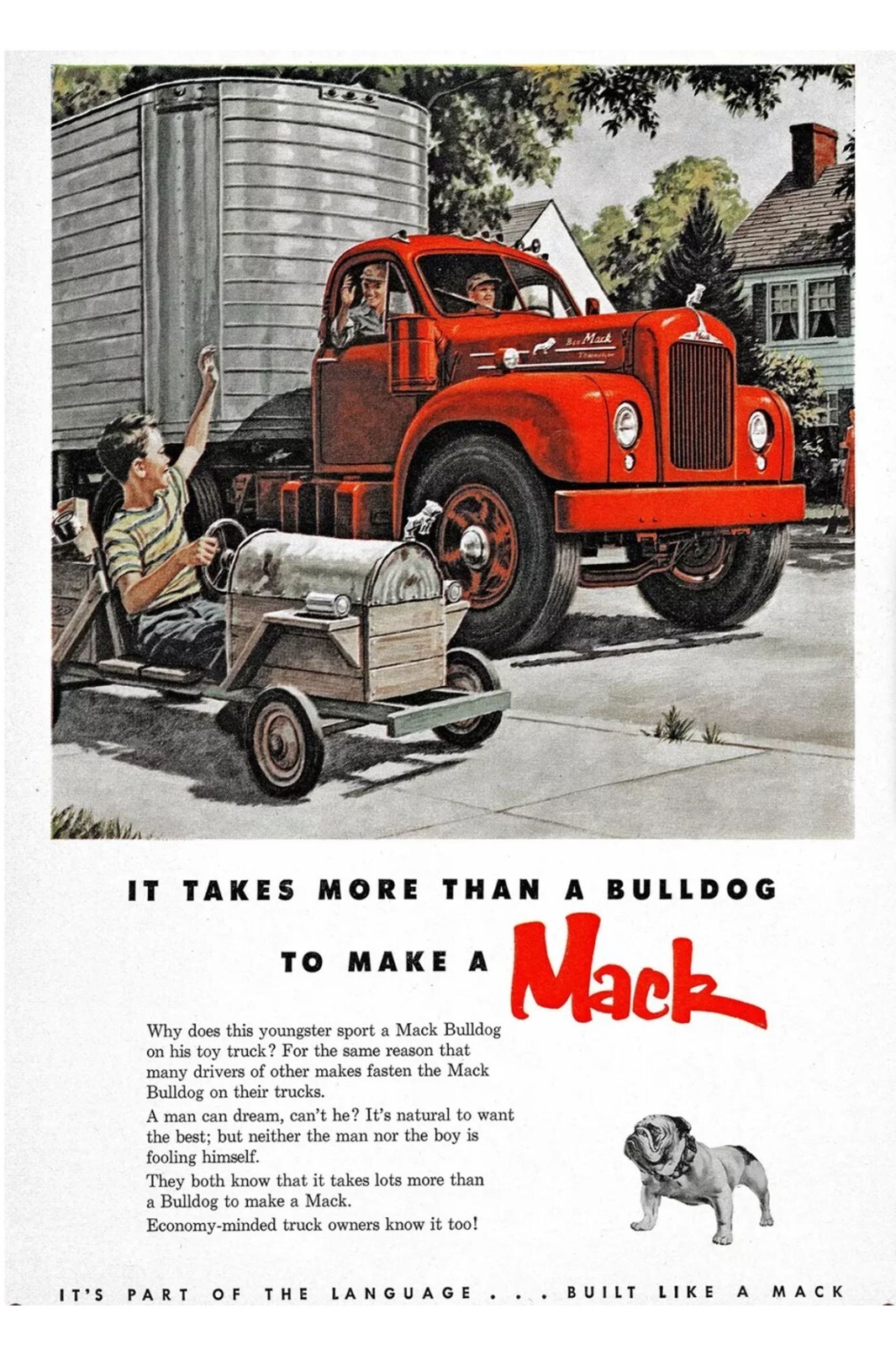 Vintage Mac Semi Truck Advertising Size to 12 x18 Tin Signs Retro
