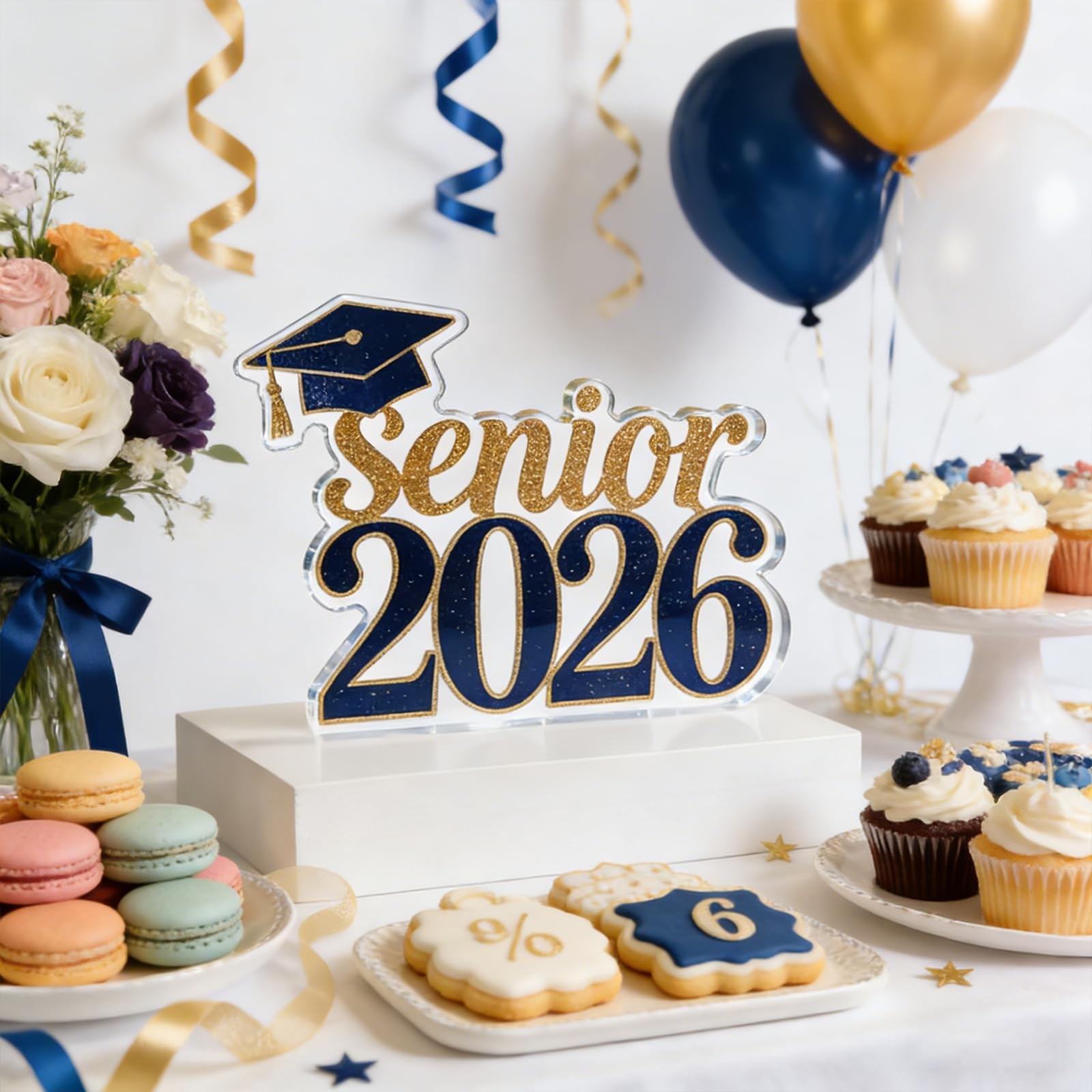 Senior 2026 Acrylic Graduation Signs Grad Photo Props Class of 2026 Table Decora