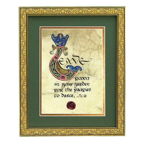 Celtic Card Company Leave Room in Your Garden Unframed Irish Print Home Decor