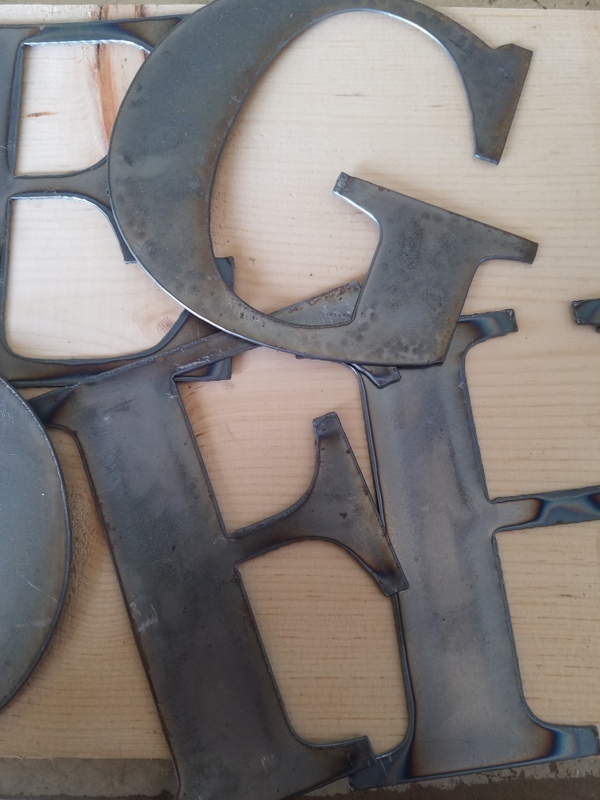 4″ Tall Metal Letters A-Z and Numbers 0-9 FREE SHIPPING