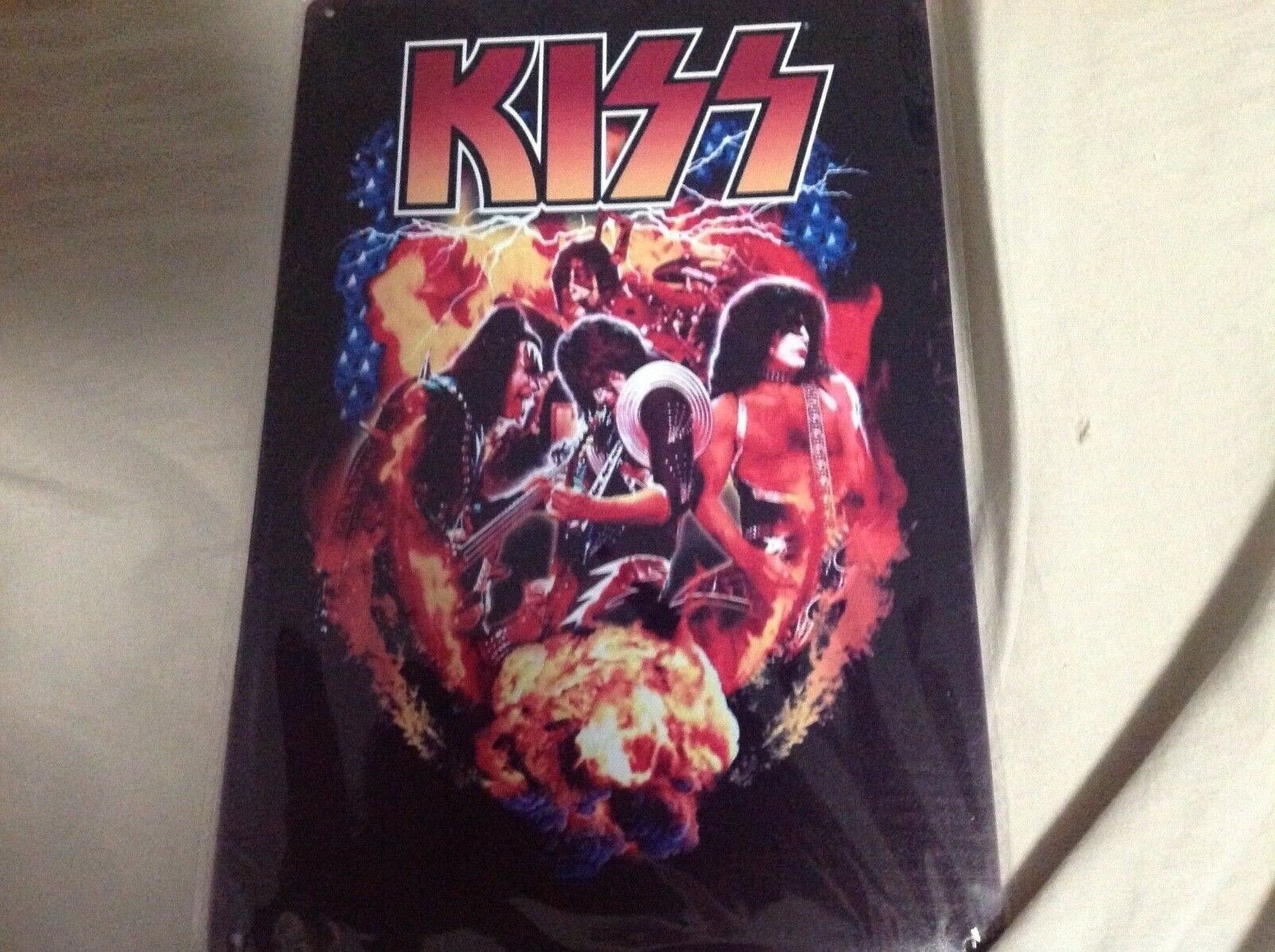 Rock Band Tin Signs..Kiss..Sabbath..Bowie..Alice in Chains & More