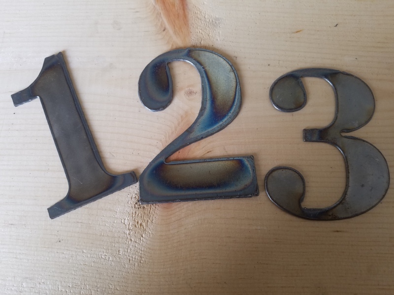 4″ Tall Metal Letters A-Z and Numbers 0-9 FREE SHIPPING