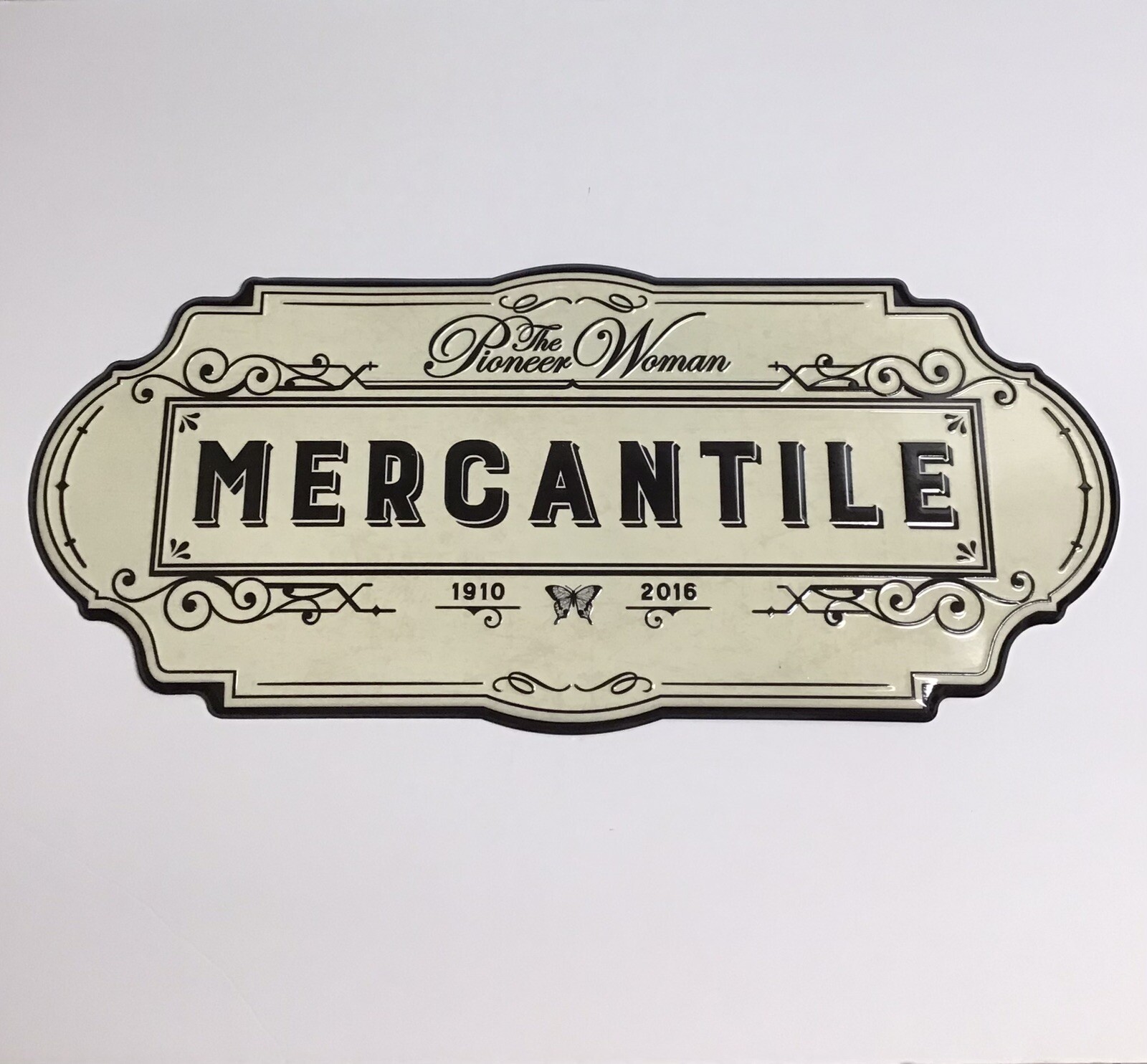 The Pioneer Woman Mercantile Sign Ree Drummond 20” Embossed Tin Metal Farmhouse