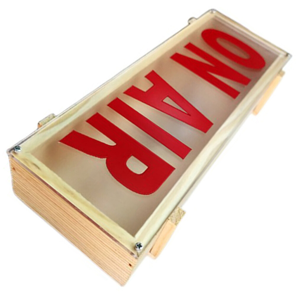 Wooden Light Sign LED Recording Sign Home Office Studio Bar Decoration