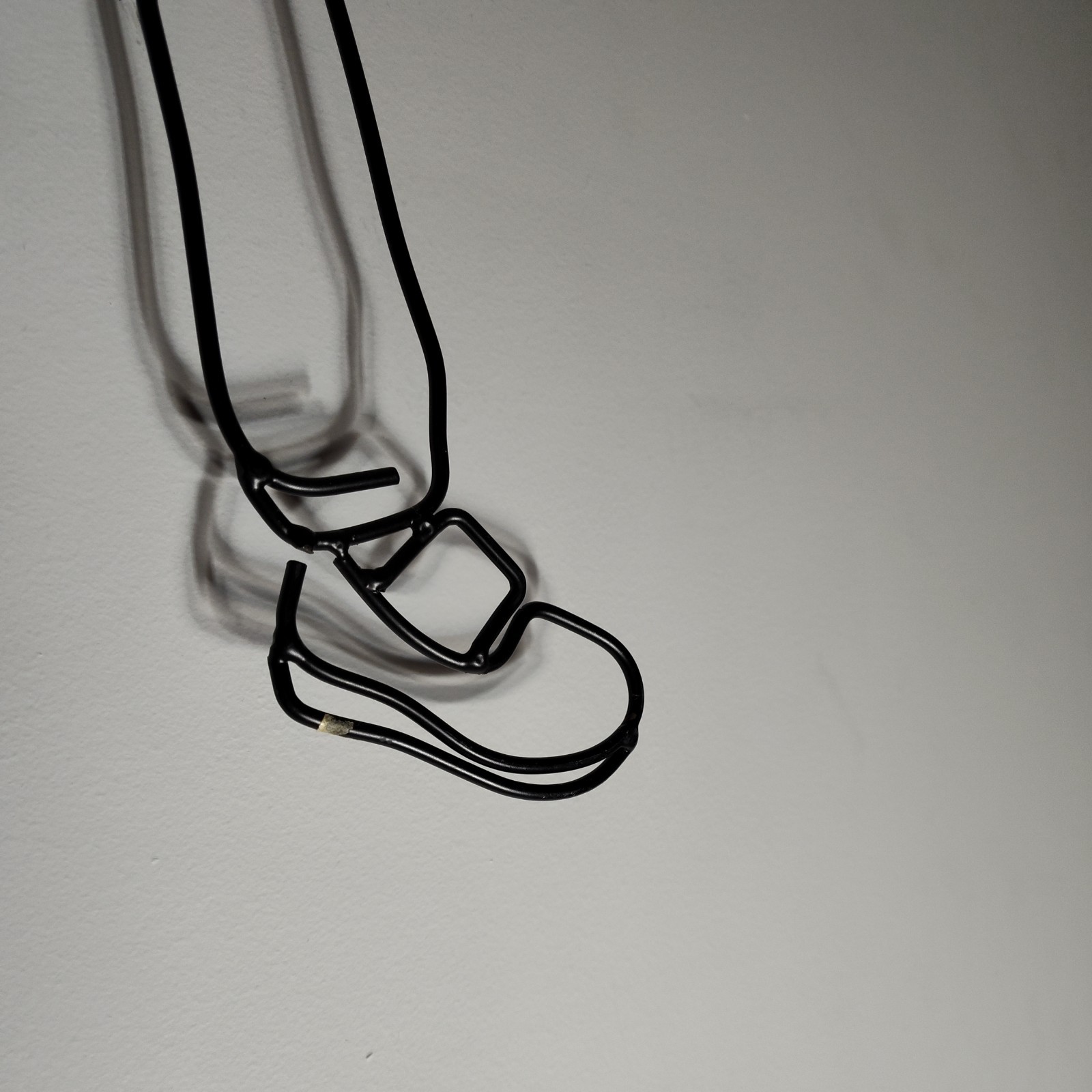 Metal Wire Baseball Player Wall Art Hanging Black Outline 30″ Tall 17″ Wide
