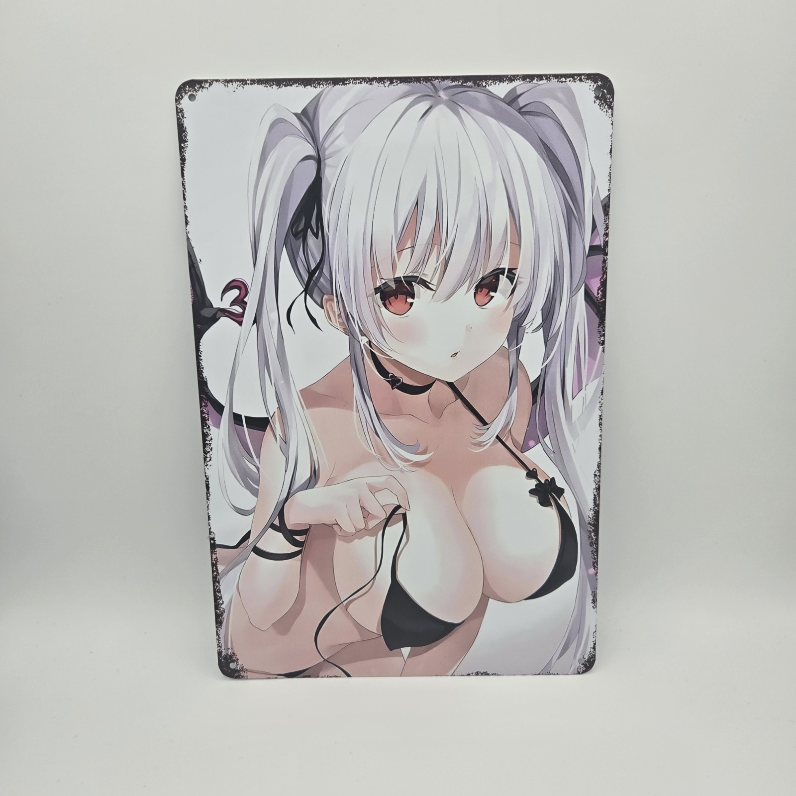 Pinup Anime Girl Metal Tin Sign Wall Posters 8×12