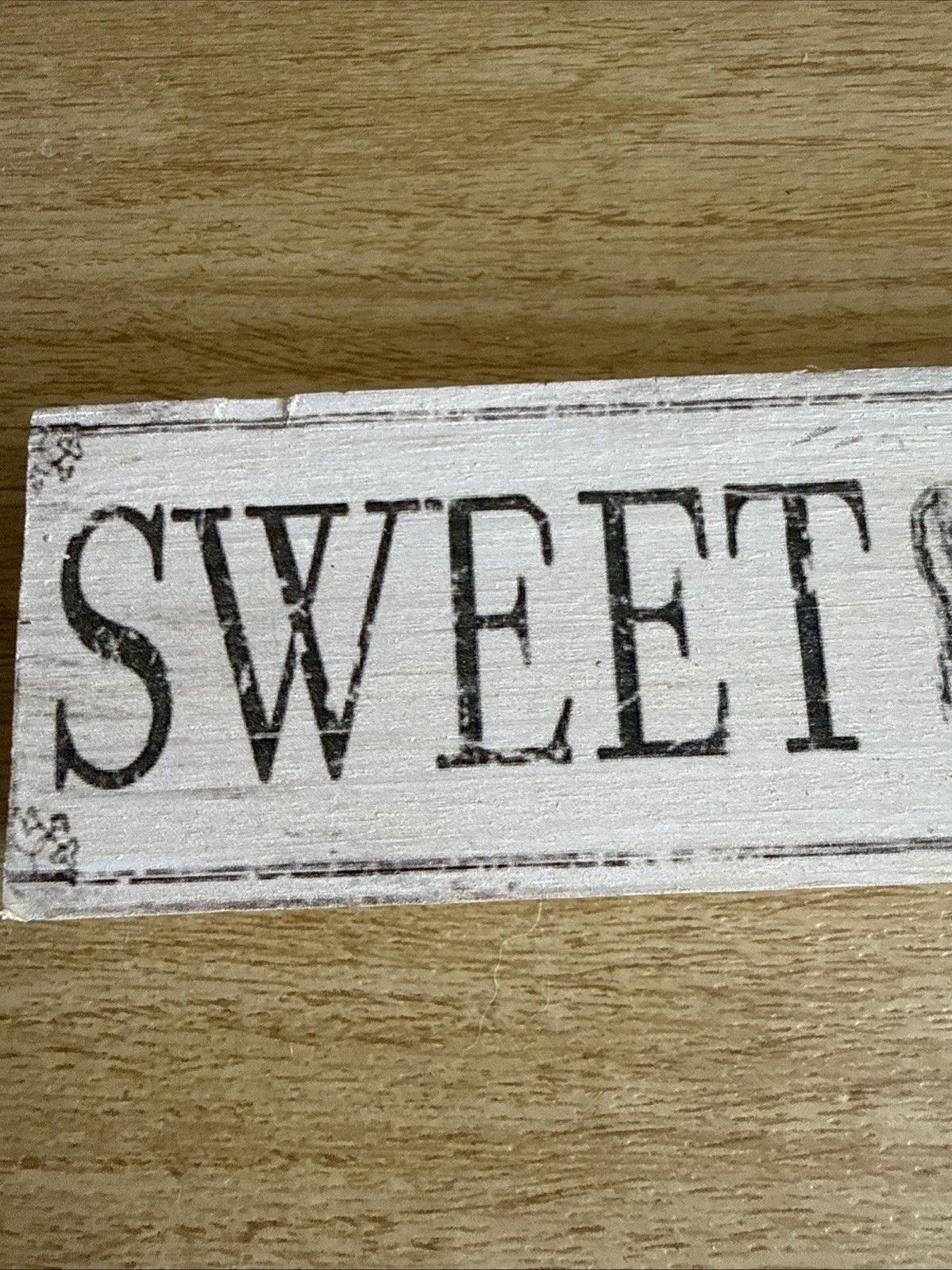 Distressed Farmhouse SWEET CREAM CREAMERY Milk COW Coffee Bar SIGN 7.5”