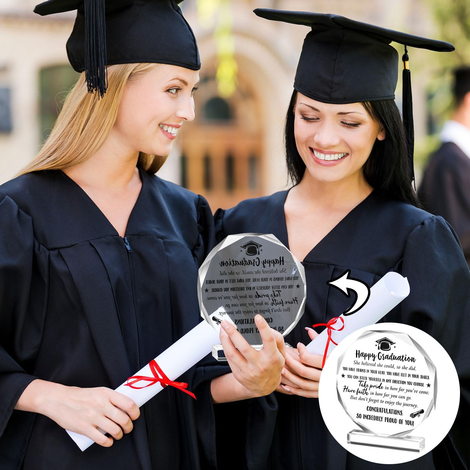 2026 Graduation Christian Inspirational Acrylic Gifts for Women Her Him Colle…