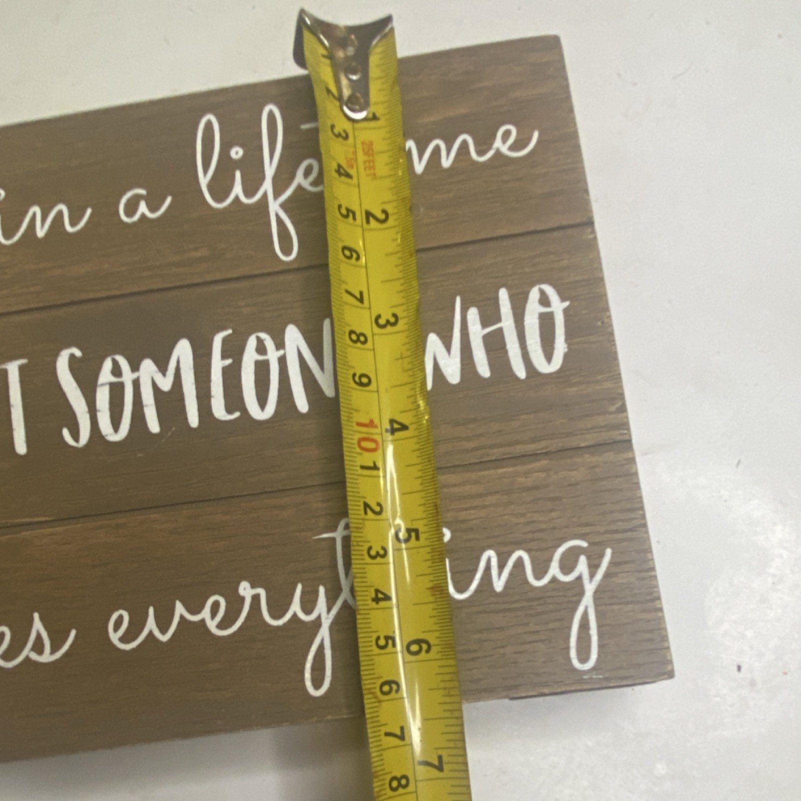 Nielsen Bainbridge Group Wood Inspirational Quote Plaque Brown/White Medium 10×7