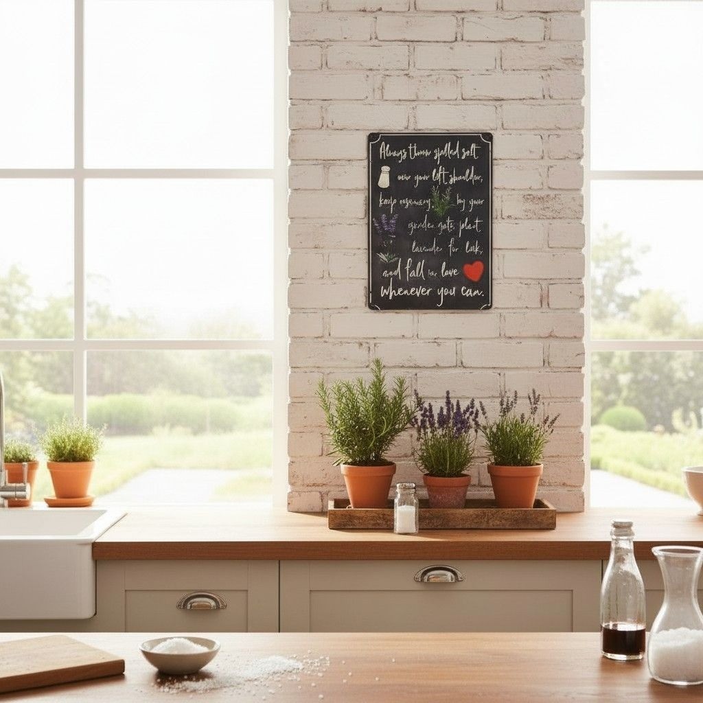Practical Magic Quote Metal Sign – Salt Rosemary Lavender – 12×8 – New