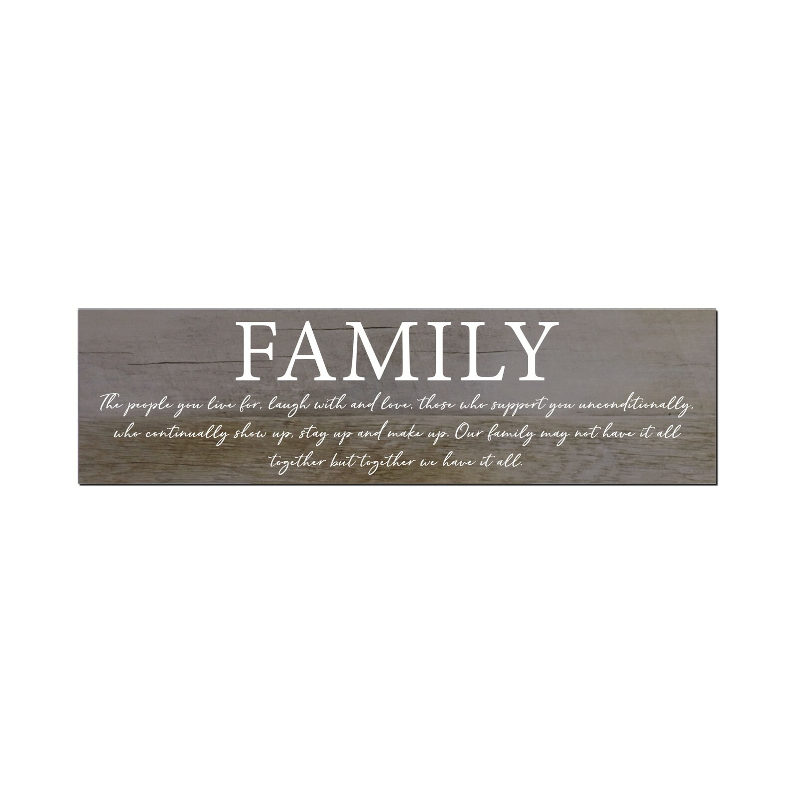 Inspirational Family Quotes Wooden Wall Art Home Décor 6×22.5