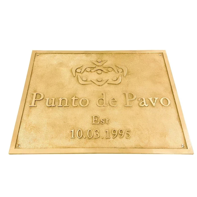 Personalized bronze address signs – Solid bronze plaques for front door