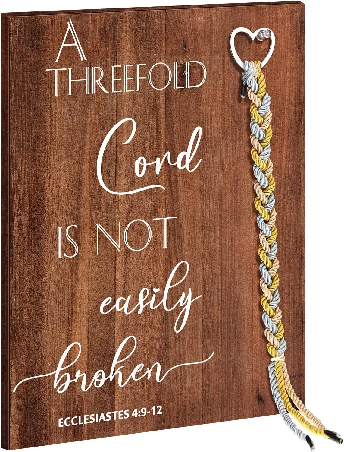 Yookeer a Cord of Three Strands a Threefold Cord Wedding Unity Sign Marriage Art