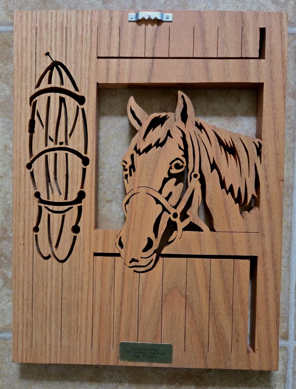 Wooden Horse Plaque Sign High Quality