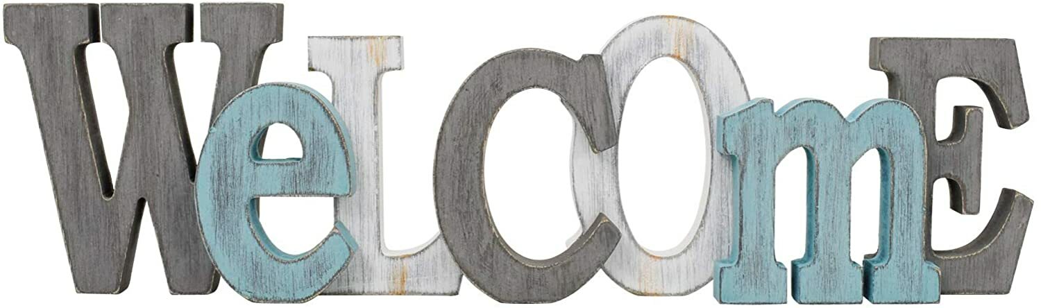Rustic Wood Letters Sign Free Standing Table Top Sign Wall Mounted Letters Decor