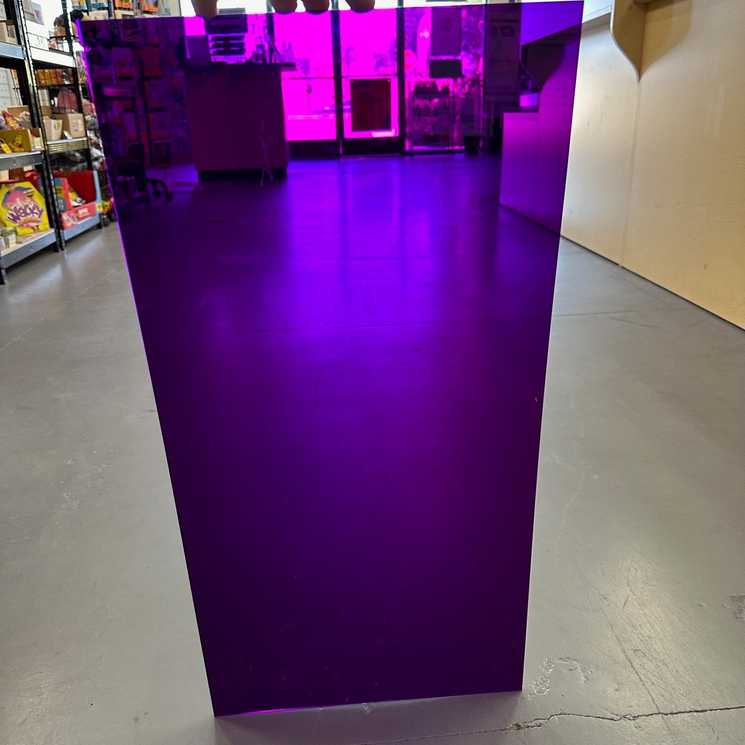 Acrylic Plastic Sheet 12″ x 24″, 1/8″ Thick, Purple Translucent Plexiglass Panel