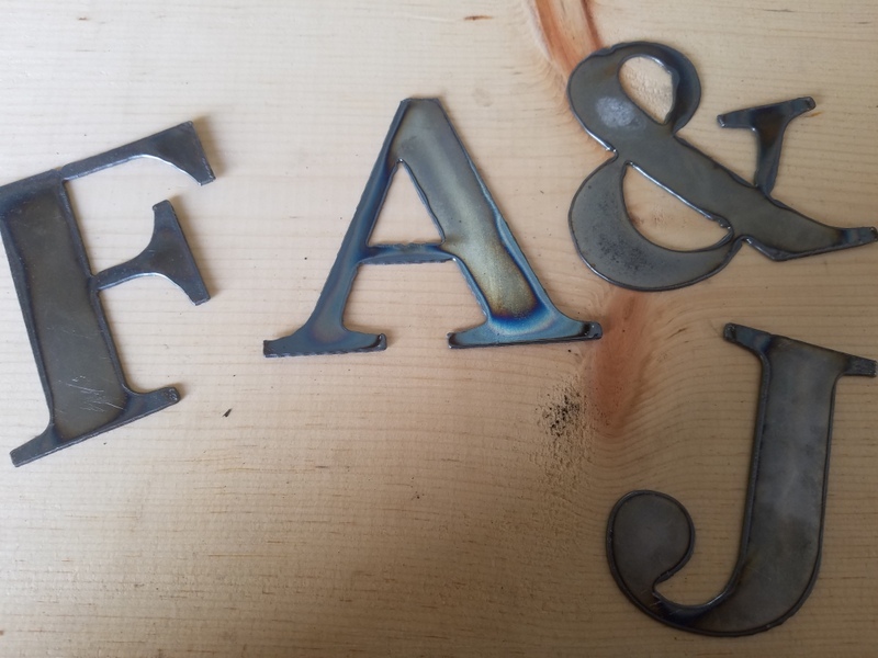 4″ Tall Metal Letters A-Z and Numbers 0-9 FREE SHIPPING