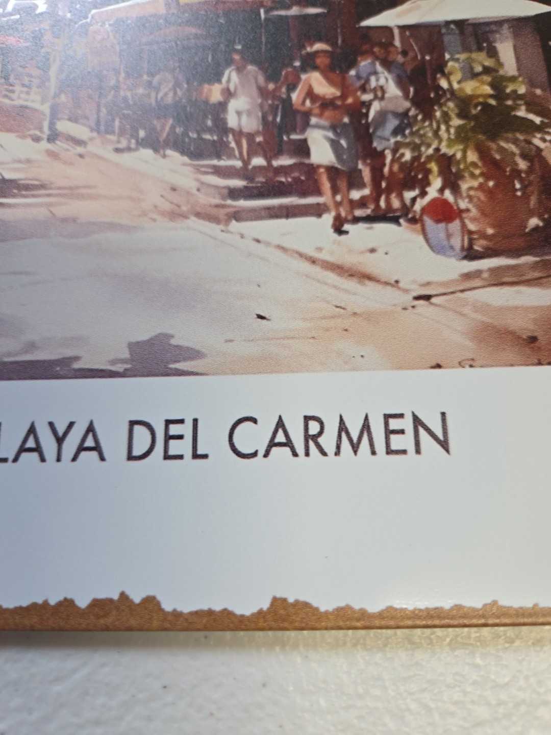 Playa Del Carmen Vintage Style Metal Sign Wall Art Mexico Beach Travel Decor