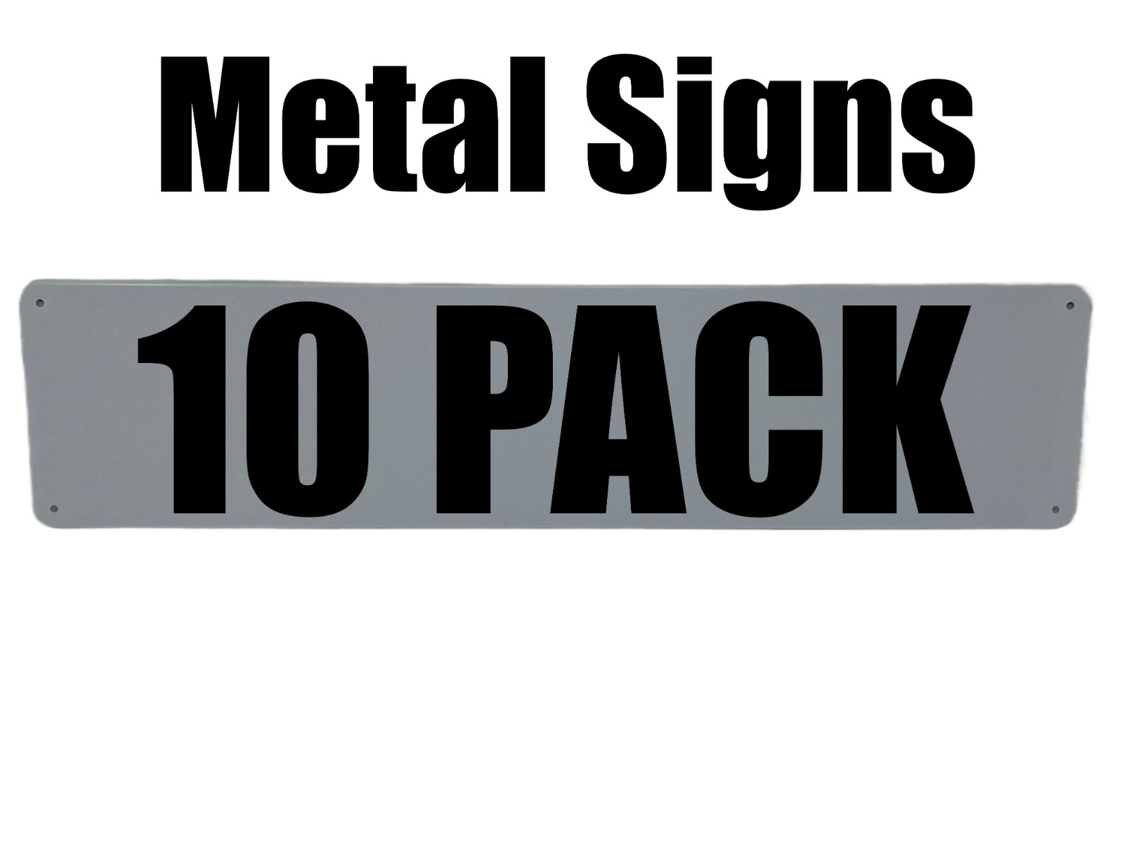 Blank Metal Signs Wall Decor Sign DIY Projects UV Printing Materials – 10 Pack