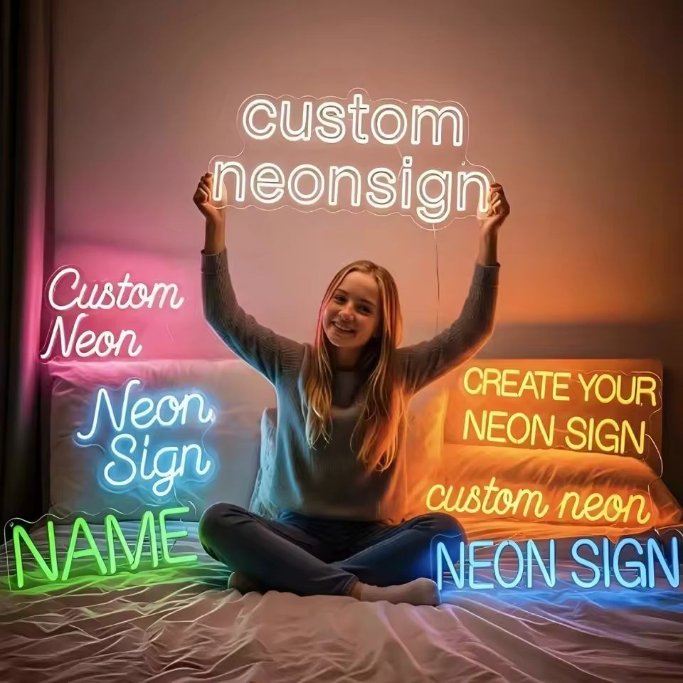 Custom Neon Sign Personalized LED Neon Name Signs Acrylic Modern Neon Lights Bar