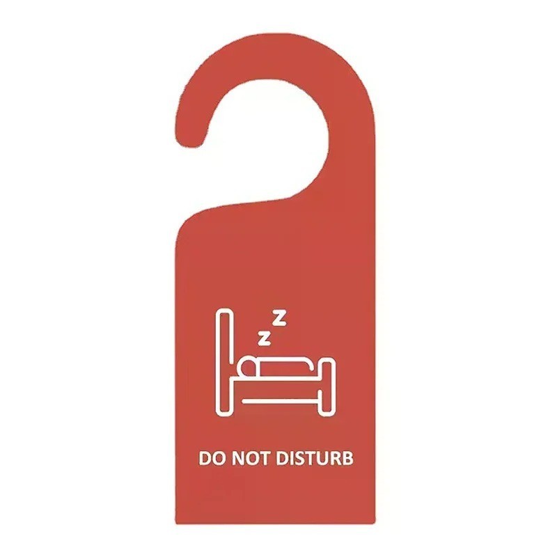 Do Not Disturb Sign Door Knob Hanger Handle Warning Tag Room for Home, Office