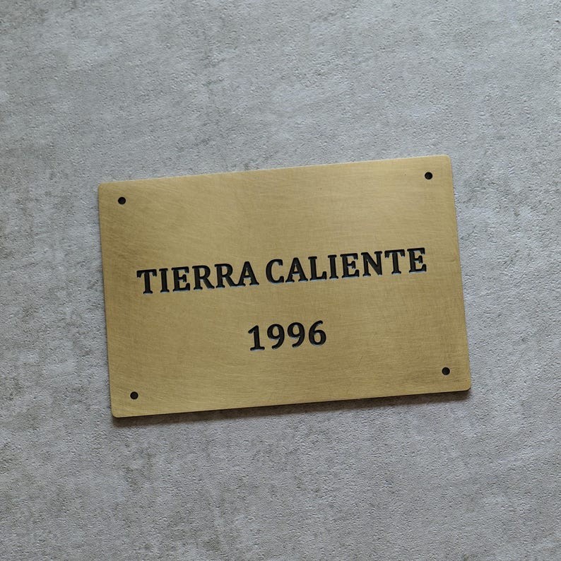 Personalized brass doorplates custom brass nameplates timeless home decor gifts
