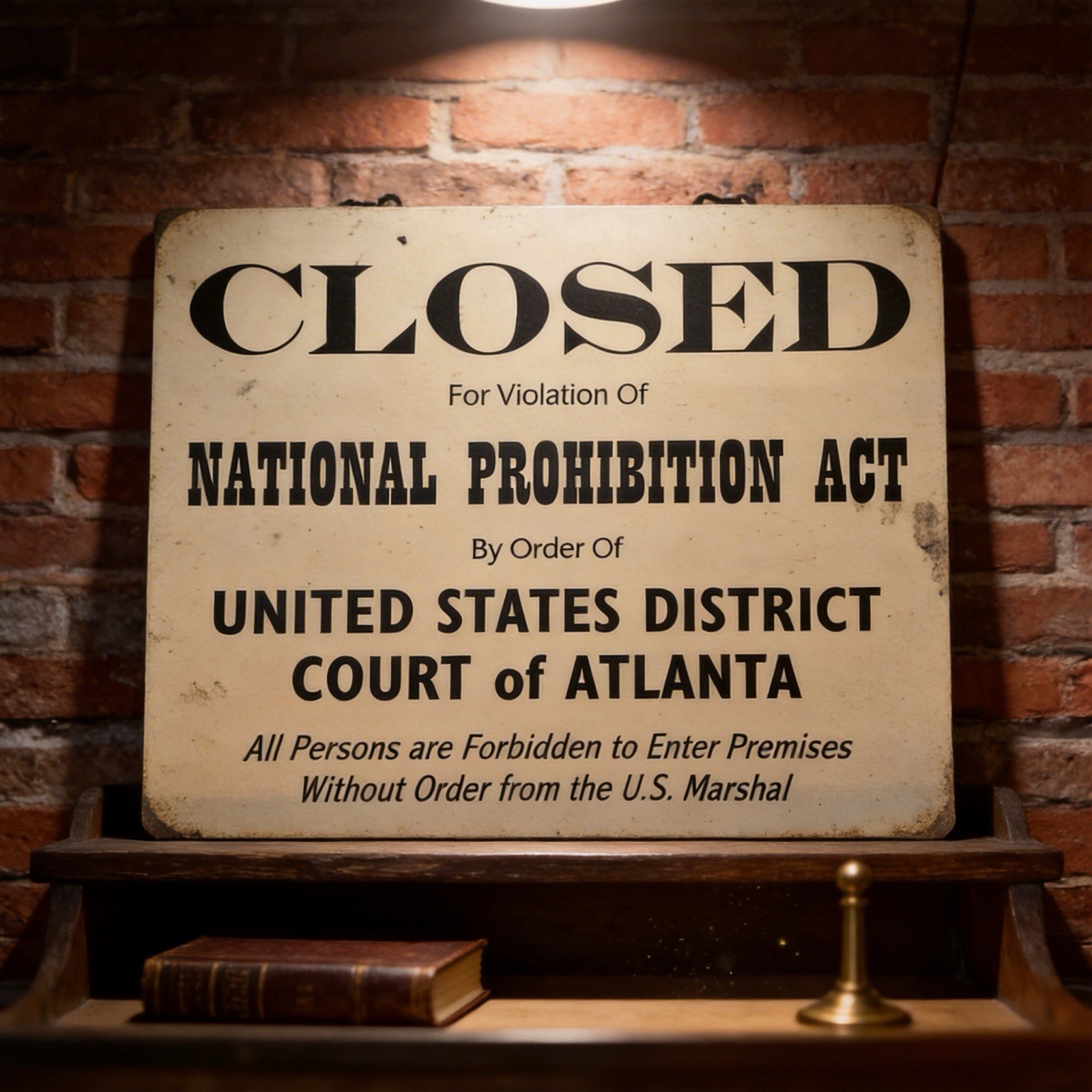 9″x7″ Wood Nostalgic “Closed for Violation of” Plague…Made in USA…Ships Free