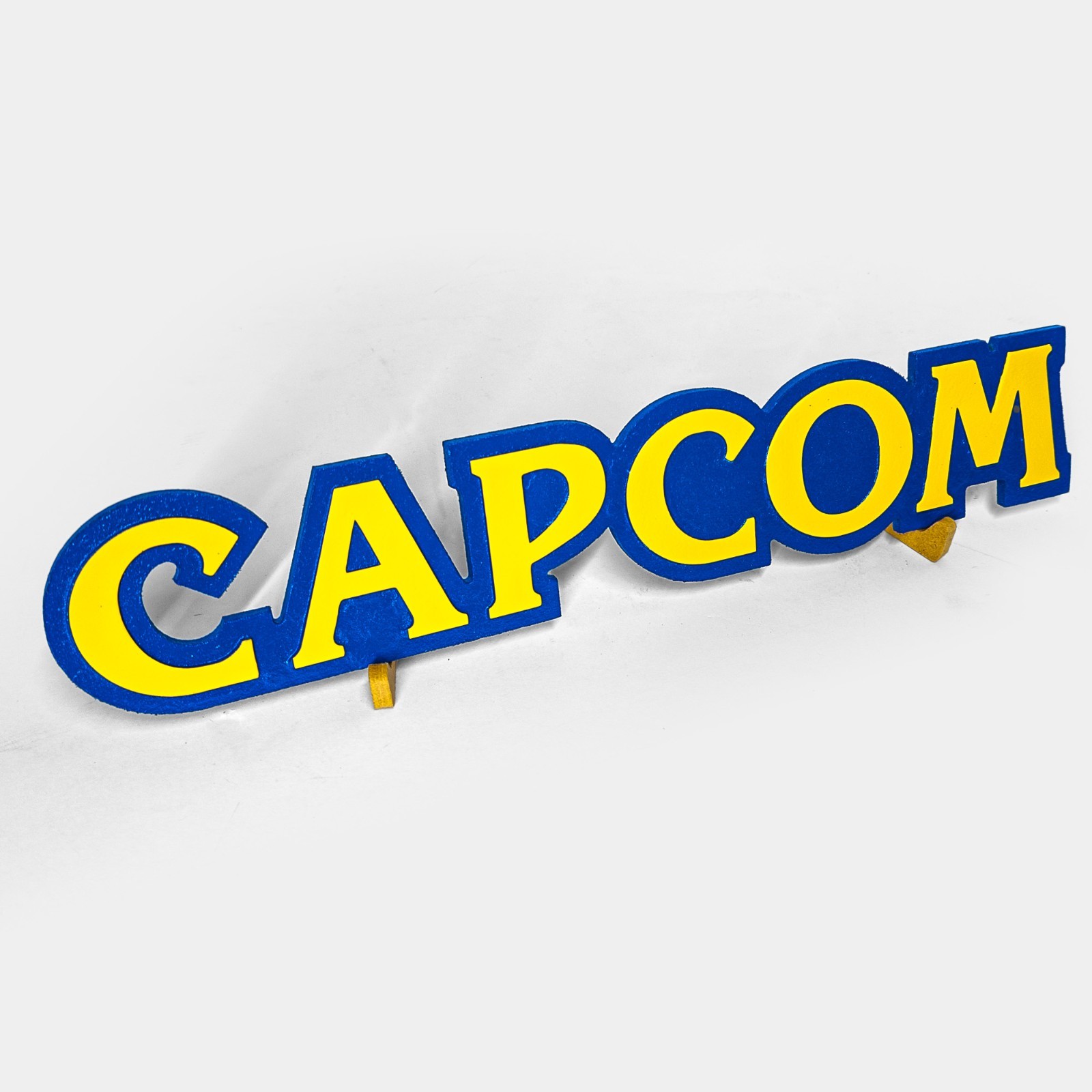 Large Engraved Capcom Logo Video Game Wall Art Collectable Sign