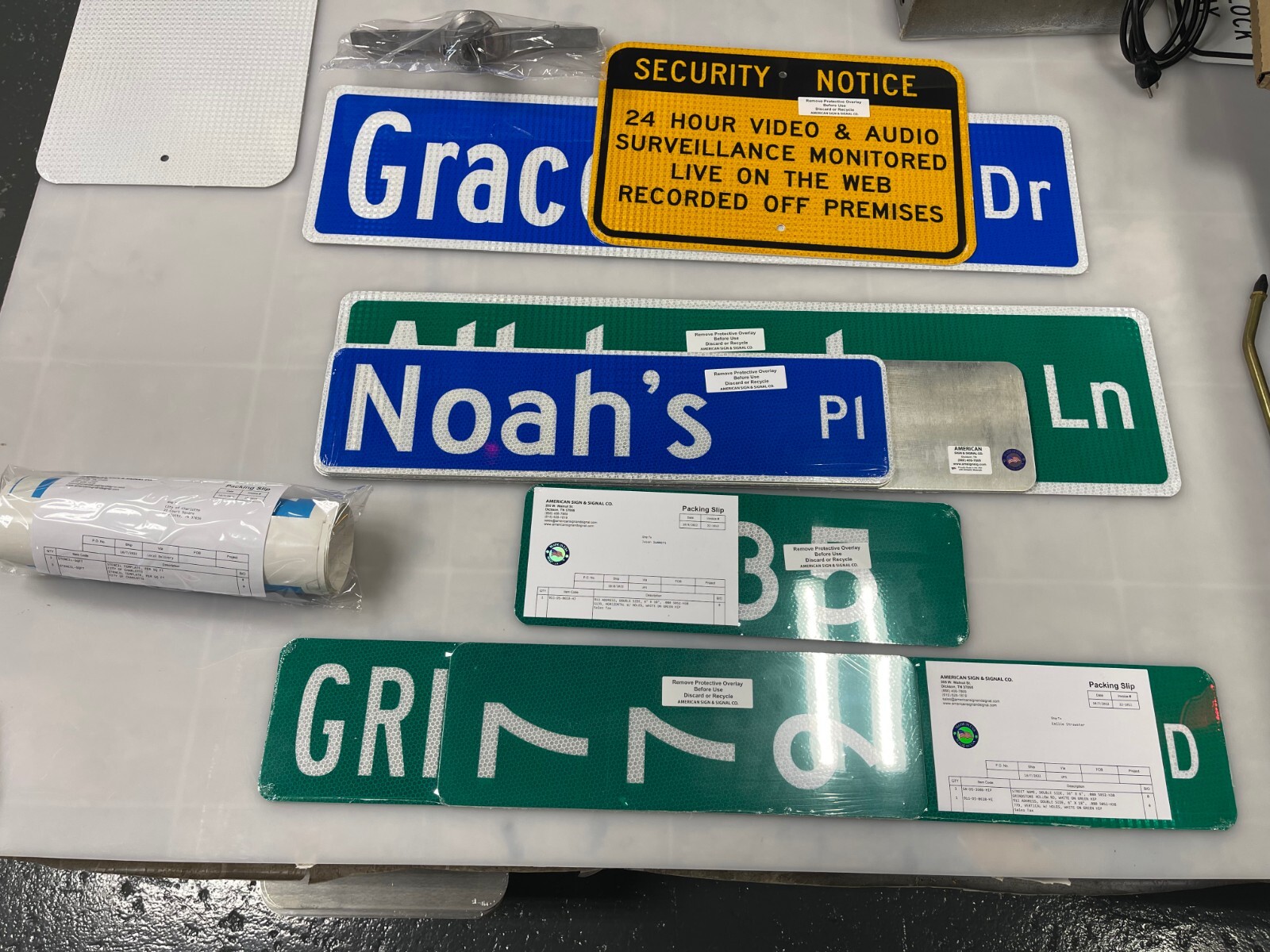 CUSTOM REAL Street Name Sign HIP Reflective DOT Legal